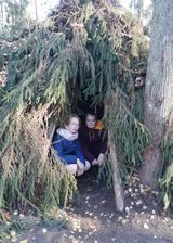 Ну как не посидеть в партизанском шалаше