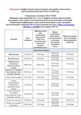 ГИА-9. Примерный график апелляций 2026. Страница 1