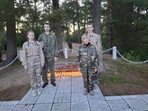 Свеча Памяти, посвященная Герою СССР Кротову